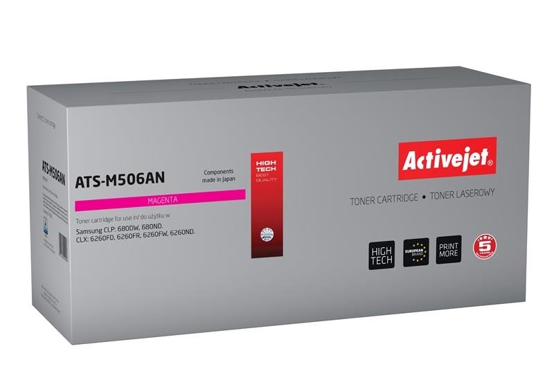 Toner ACTIVEJET ATS-M506A, purpurowy, 3500 str., CLT-M506L