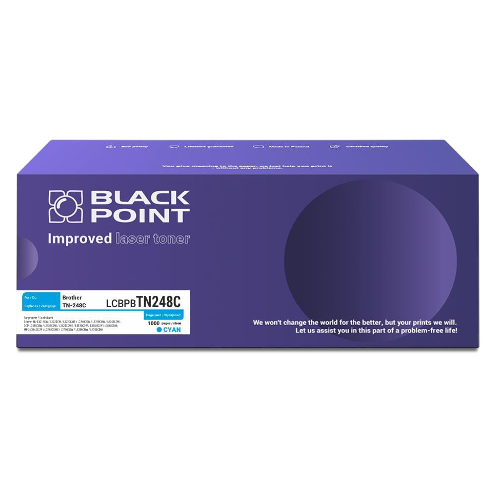 Toner Black Point Lcbpbtn C Zamiennik Brother Tn C Cyan Black