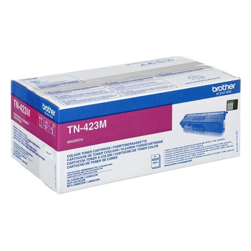 Toner BROTHER TN-423M, purpurowy, 4000 str.