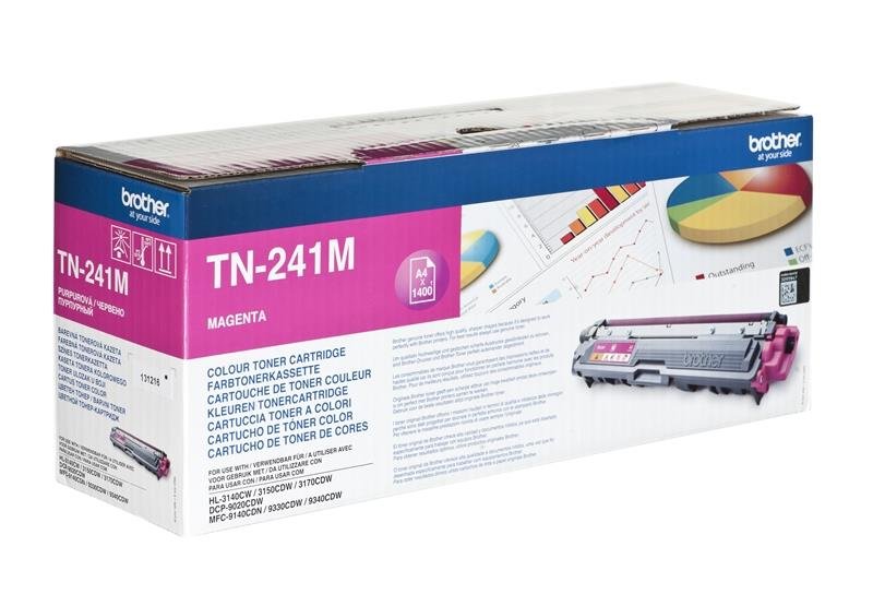Toner BROTHER TN241M, purpurowy, 1400 str., TN-241M