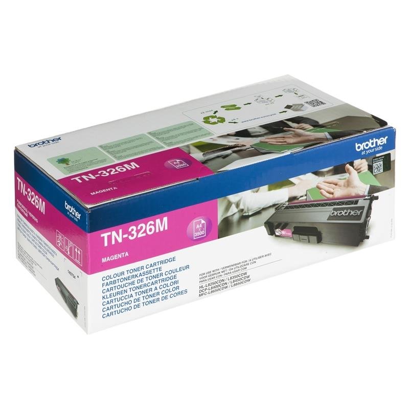 Toner BROTHER TN326M, purpurowy, 3500 str., TN-326M