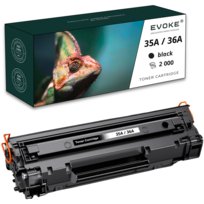 Toner do drukarki HP 35A / 36A czarny | 2000 stron | CB435A CB436A
