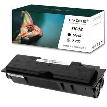 Toner do drukarki Kyocera TK-18 czarny | 7200 stron | TK18 - Evoke