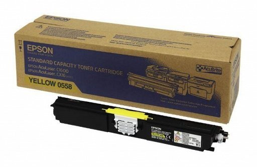 Toner EPSON C13S050558, żółty, 1600 str.