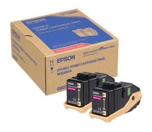 Toner Epson C13S050607 Magenta dwupak 2 x 7 500 stron - Epson