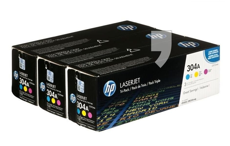 Toner HP CF372AM, błękitny, purpurowy, żółty, 8400 str.