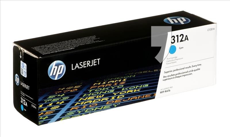 Toner HP CF381A, błękitny, 2700 str.