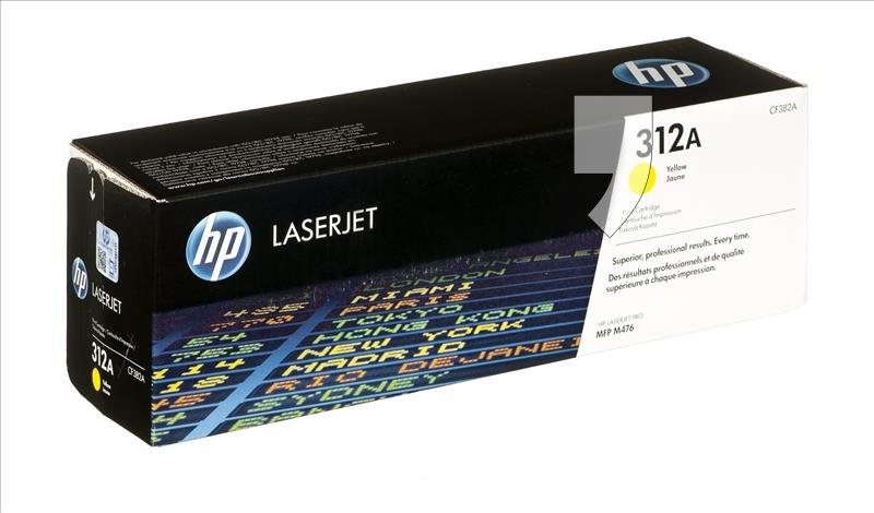 Toner HP CF382A, żółty, 2700 str.