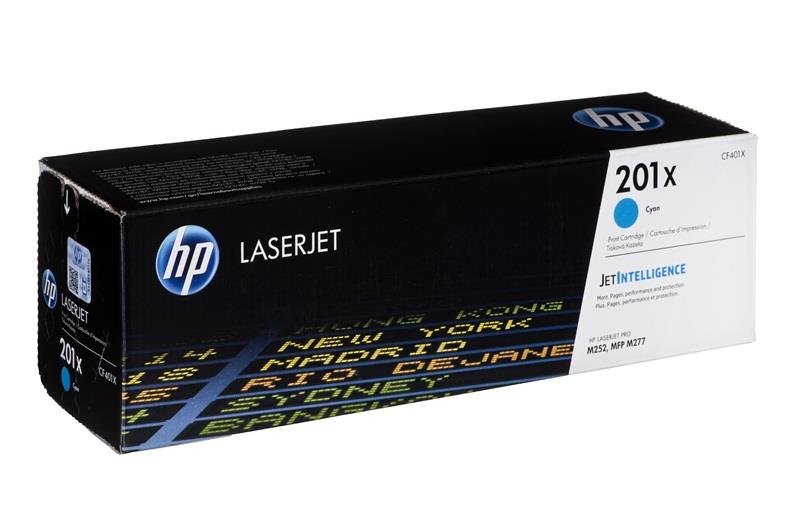Toner HP HP201X, niebieski, 2300 str., CF401X