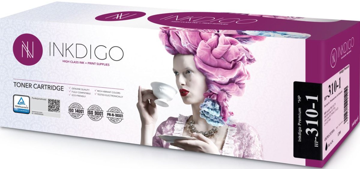 Toner INKDIGO HP 310A/CE310A (HP-310-1), czarny, 1200 str.