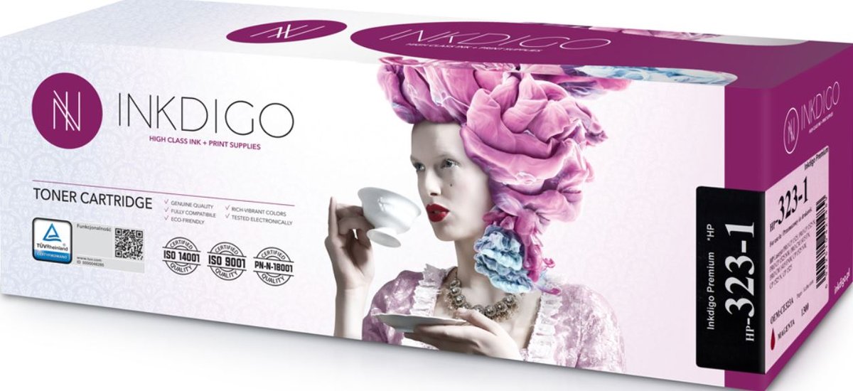 Toner INKDIGO HP 323A/CE323A (HP-323-1), magenta, 1300 str.