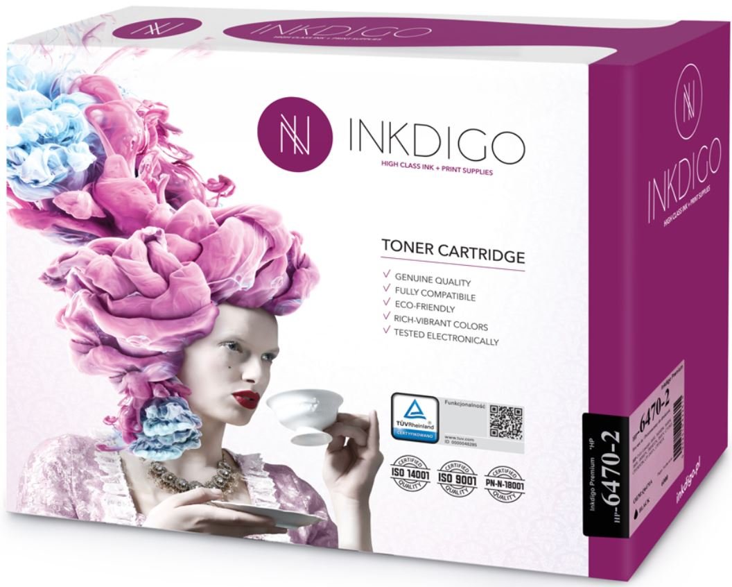 Toner INKDIGO HP 3600/Q6470A (HP-6470-2), czarny, 6000 str.