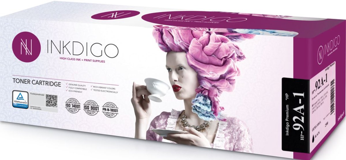 Toner INKDIGO HP 92A/C4092A (HP-92A-1), czarny, 2500 str.