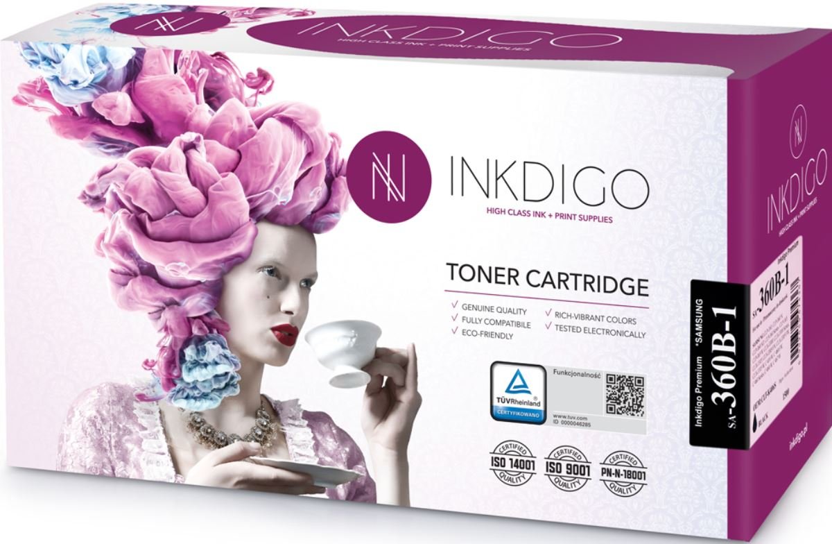 Toner INKDIGO Samsung CLP 360/CLT-K406S (SA-360B-1), czarny, 1500 str.