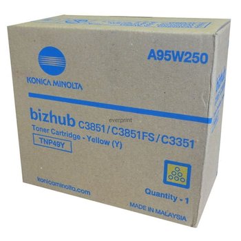 Toner Konica Minolta TNP49Y Yellow Bizhub C3351 - Konica Minolta