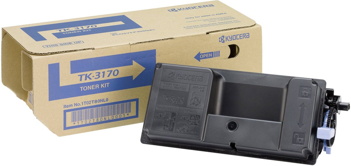 Toner KYOCERA 1T02T80NL1 (TK-3170), czarny, 15500 str