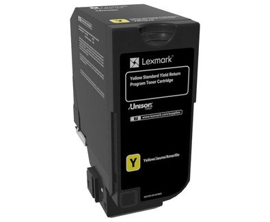 Toner LEXMARK 74C2SY0, żółty, 7000 str.