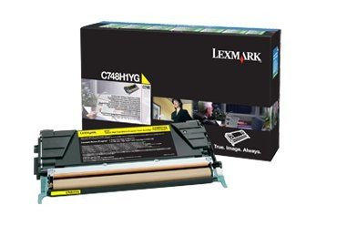 Toner LEXMARK C748, żółty, 10000 str., C748H1YG