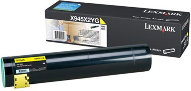 Toner LEXMARK X945X2YG, żółty, 2000 str.
