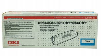 Toner OKI 42804547 Niebieski Cyan do OKI C5250 C5450 C5510 C5540 Oryginalny - OKI
