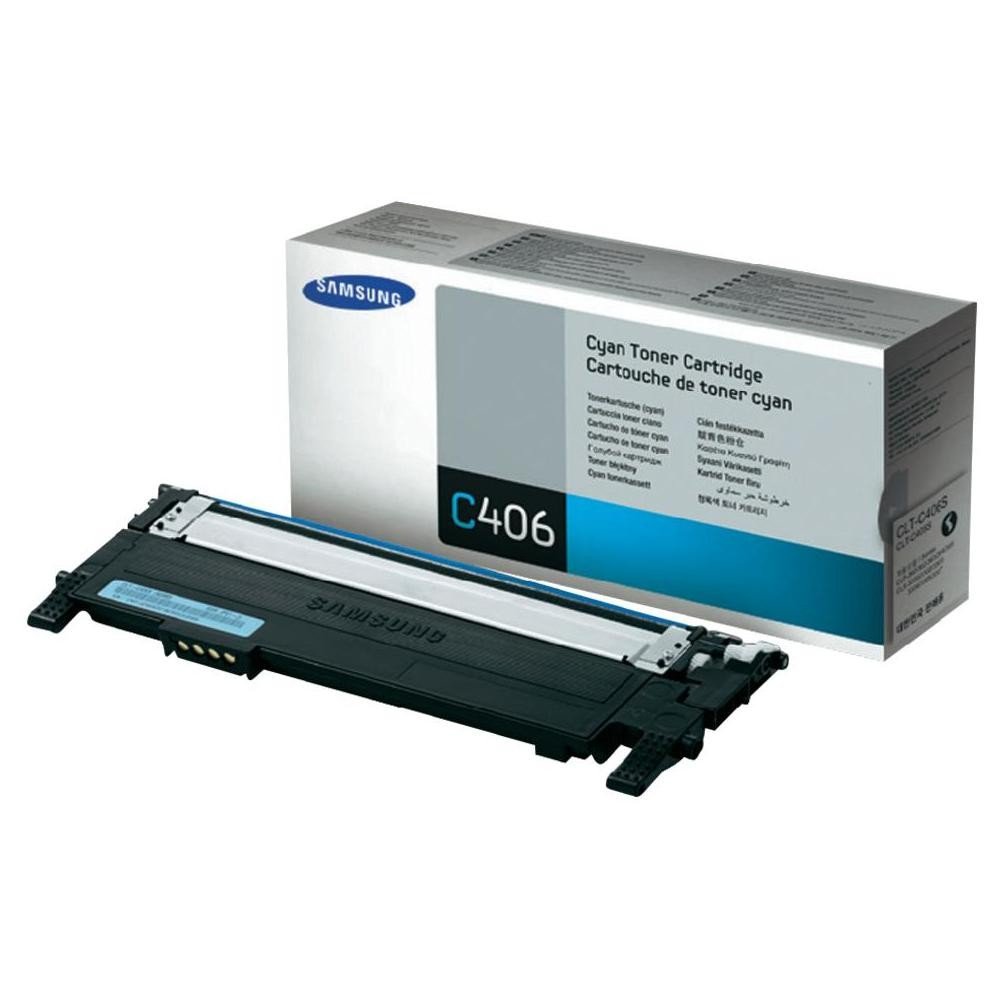 Toner SAMSUNG CLT-C406S, błękitny, 1000 str.