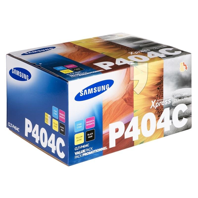 Toner SAMSUNG CLT-P404C/ELS, błękitny, czarny, purpurowy, żółty, 4500 str.