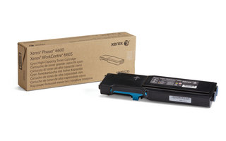 Toner XEROX Cyan 6000str Phaser 6600/WorkCentre 6605 - Xerox