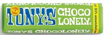 Tony’s Chocolonely Ciemna czekolada 51% sól morska i migdały 47g - Inna marka