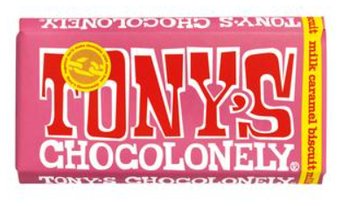 Tony`s Chocolonely Fairtrade Czekolada Mleczne ciastko karmelowe 180g - Inna marka