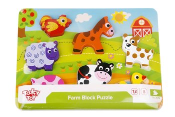 Tooky Toy, grube puzzle Farma - Tooky Toy