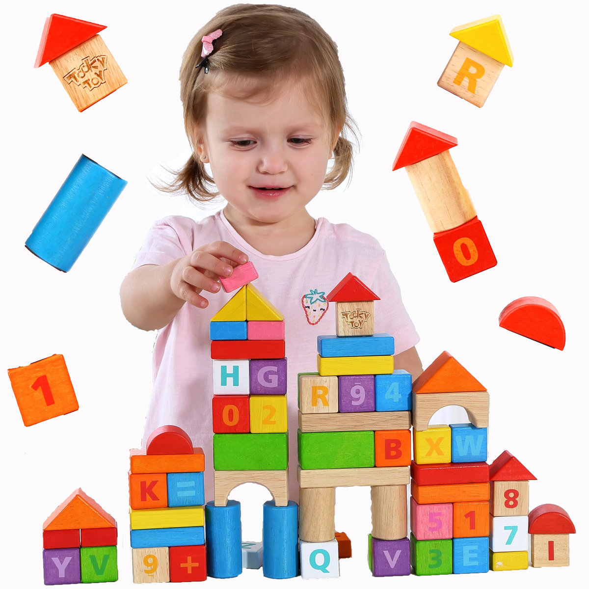 Tooky Toy, klocki w wiaderku, 70 elementów - Tooky Toy | Sklep EMPIK.COM