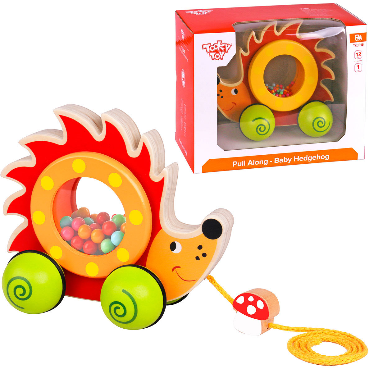 Tooky Toy, zabawka do ciągnięcia Jeż - Tooky Toy | Sklep EMPIK.COM