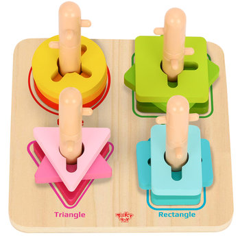 Tooky ToyTooky Toy, sorter kolory kształty edukacyjna układanka zręcznościowa - Tooky Toy