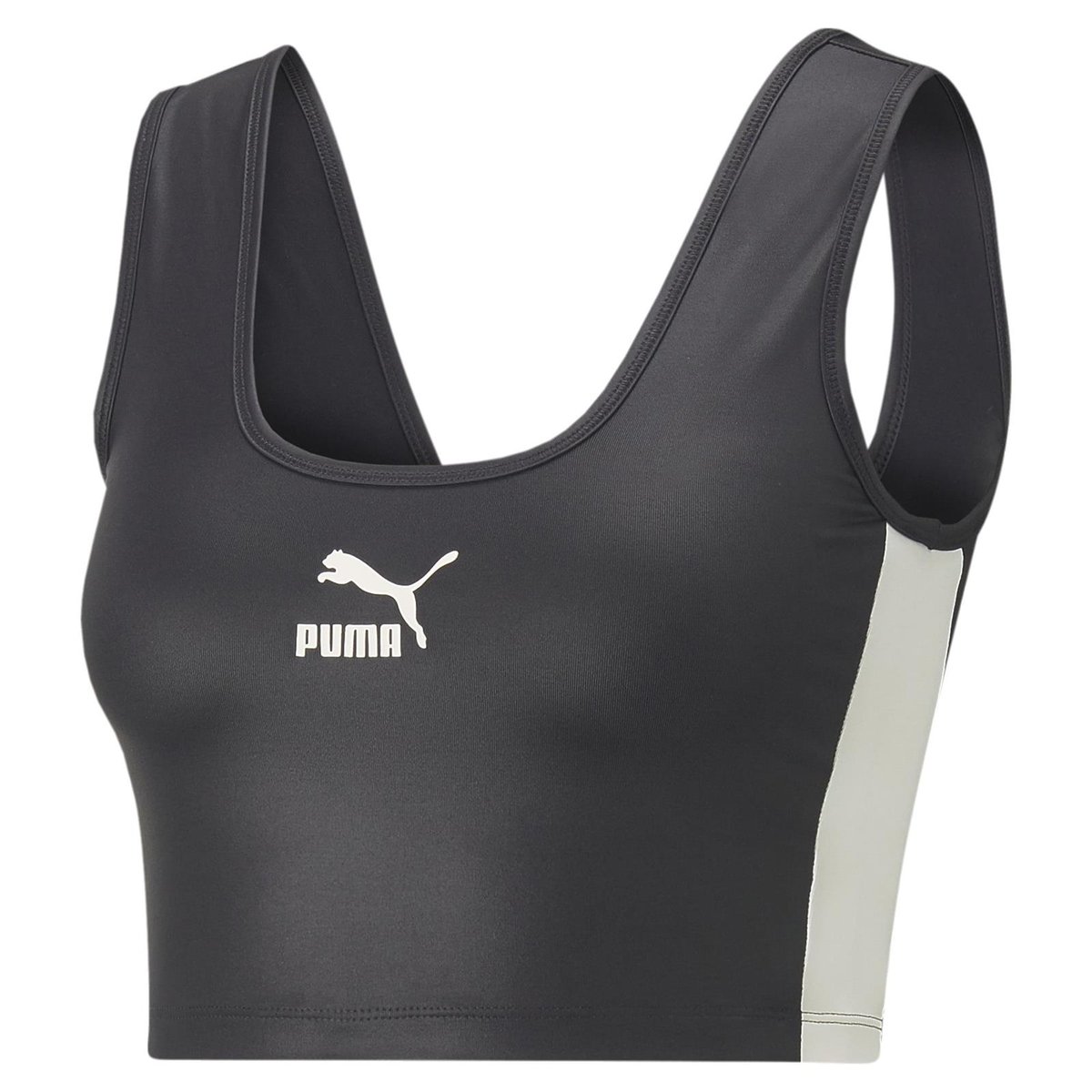 Top damski Puma T7 SHINY CROPPED czarny 53571201-S - Inna marka