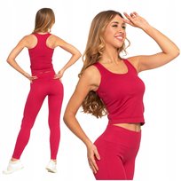 TOP DAMSKI Sportowa Koszulka Bokserka Prążkowana Stylowa Wygodna MORAJ L/XL