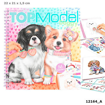 Top Model Coloring & Sticker Book - Kitty And Doggy Theme For Kids