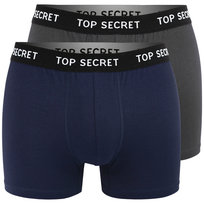 Top Secret Bokserki Męskie Bawełniane 2 sztuki MIX12 Rozmiar XXL Top Secret