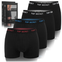 TOP SECRET Bokserki Męskie Bawełniane 4pak Rozmiar XL Top Secret