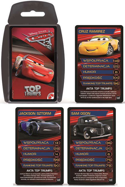 Top Trumps: Cars 3 Auta, gra karciana, Winning Moves