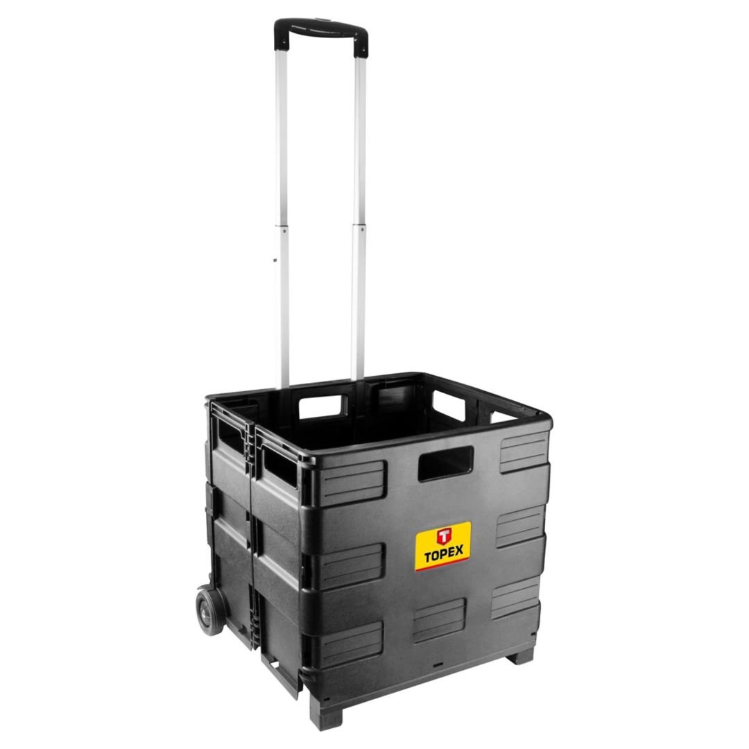 TOPEX, Wózek transportowy, składana skrzynka, udźwig 35kg, 79R306