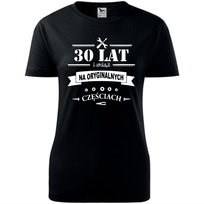TopKoszulki Damska koszulka roz. M, 30 LAT I WCIĄŻ NA ORYGINALNYCH CZĘŚCIACH, t-shirt