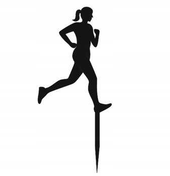 Topper biegnąca kobieta bieg maraton sprinterka - Pamario