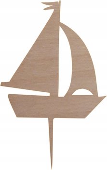 Topper dekor na tort żaglówka łódka statek - Pamario