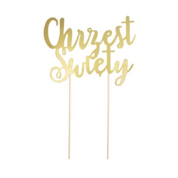 TOPPER NA TORT CHRZEST ŚWIĘTY