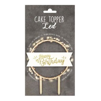 Topper na tort LED - Wszystkiego najlepszego z okazji urodzin - Inny producent