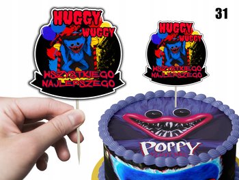 TOPPER NA TORT ozdoba dekoracja urodziny torcik HUGGY WUGGY GRY BAJKI - Inna marka