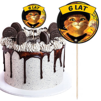 Topper Urodzinowy Na Tort Kot W Butach Z2 - Propaganda