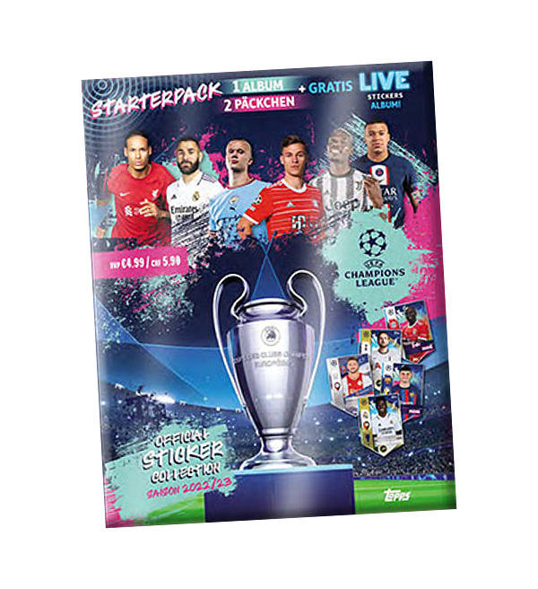 Topps UEFA チャンピオンズリーグ  ステッカー2022/23 Topps Champions League Sticker 2022/2023. Starterpack album