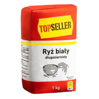 Topseller Ryż Biały Długoziarnisty 1Kg Topseller