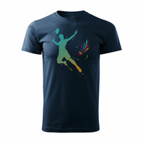 Topslang, Koszulka męska Badminton z badmintonem do badmintona, granatowa, rozmiar M
